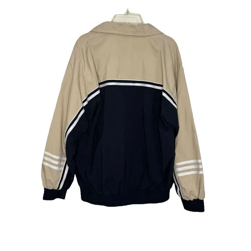 Unik Boys 14 Tracksuit Matching Set Zip Up Jacket &‎ Pants Navy Blue & Tan NEW